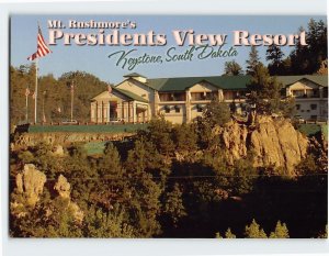 Postcard Mt. Rushmore's Presidents View Resort, Keystone, South Dakota