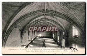 Old Postcard Fontevrault The Refectory of the Abbey & # 39Aucienne