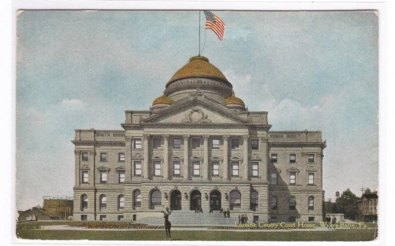 Court House Wilkes Barre Pennsylvania 1910 postcard