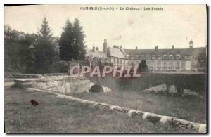 Old Postcard Gambais Chateau Les Fosses