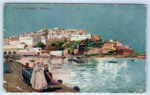 TANGIER Port of Tanger MOROCCO Postcard