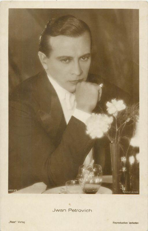 Jwan Petrovich actor Ross Verlag Postcard