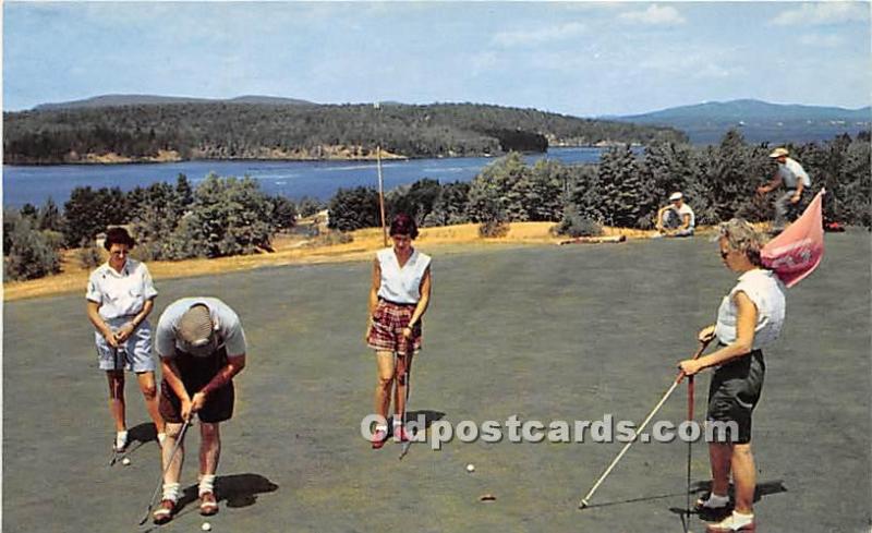 Golfing at Tupper Lake Golf Unused 