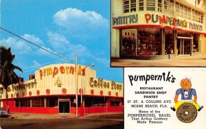 Pumperniks Restaurant Sandwich Shop Pantry Miami Beach, Florida  