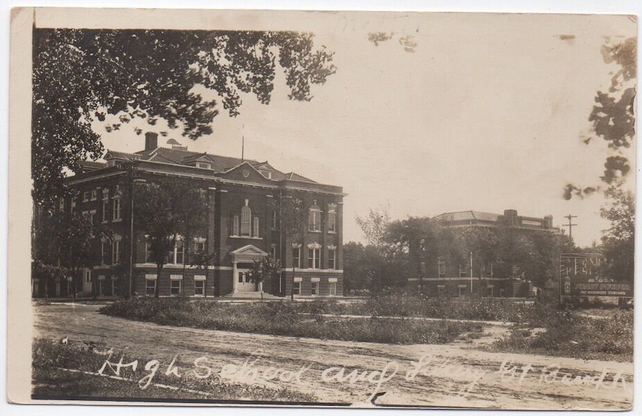 RPPC High School & Library in Great Bend, Kansas & Mennen Toilet Powder