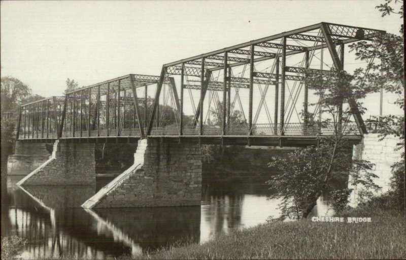 Cheshire Bridge Connecticut or Massachusetts? c1910 Real Photo Postcard