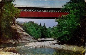 Postcard BRIDGE SCENE Arlington Vermont VT AN7897
