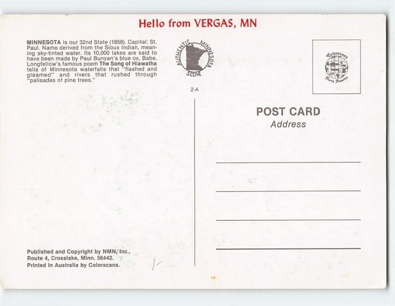 Postcard Land of 10,000 lakes, Minnesota