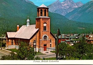 Canada British Columbia Fernie Catholic Church Of The Holy Family