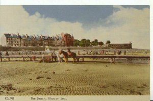 Wales Postcard - The Beach - Rhos on Sea - Denbighshire - Ref 10070A