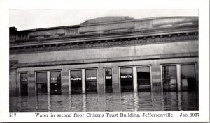 Postcard Water in Second Floor Citizens Trust Building Jeffersonville, Ohio