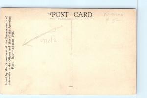 Postcard Australia Tasmania Hobart From Bellerive 1925 US Navy Fleet RPPC G17