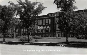 C63/ McIntosh Minnesota Mn Real Photo RPPC Postcard c50s School Building 