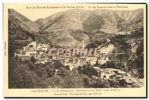 Old Postcard Luceram General view Nice surroundings