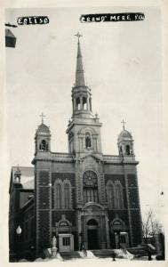 EGLISE GRAND MERE CANADA BLACK ISLAND 1950 VINTAGE REAL PHOTO POSTCARD RPPC