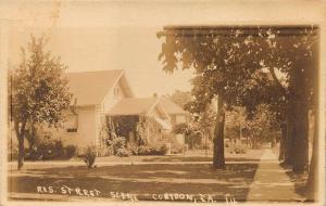 Corydon IA Residential Street Scene in 1924 RPPC