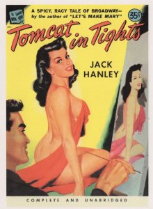 Tomcat In Tights Spicy Broadway Adult Story Book Postcard