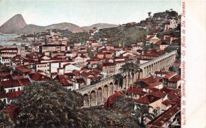 RIO DE JANEIRO BRAZIL~OS ARCOS de STA THEREZA~PANORAMA CASA STAFFA #11 POSTCARD