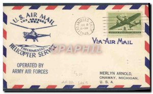 Letter USA 1st Helicopter Helicopter flight Los Angeles July 8, 1946
