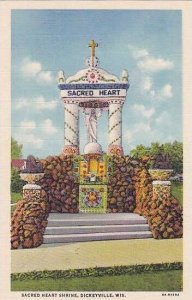Wisconsin Dickeyville Sacred Heart Shrine Curteich