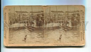 3163970 China HONG KONG Celestials Taking Dip NUDE STEREO PHOTO