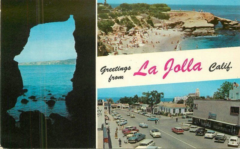 California La Jolla San Diego Sunny Jim Cave Western Teich Postcard auto 22-8715