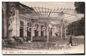 Old Postcard Vichy Casino The Terrace Concert