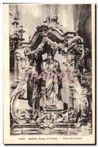 Old Postcard Sainte Anne d'Auray Statue Miraculause