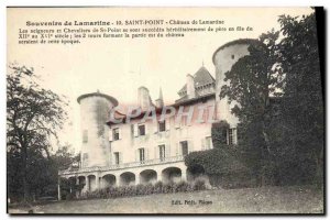 Postcard Old Chateau Saint Point Lamartine