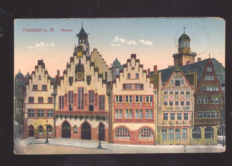 FRANKFURT A.M. GERMANY ROMER GERMAN ANTIQUE VINTAGE POSTCARD