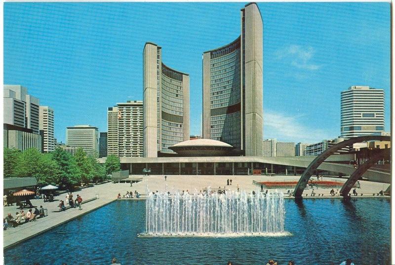 The Spectacular Reflecting Pool, Toronto City Hall, Ontario, Canada, 1970s