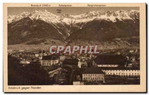 Old Postcard Innsbruck gegen Norden