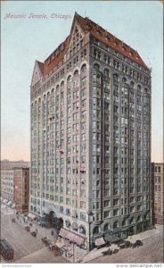 Illinois Chicago Masonic Temple 1908