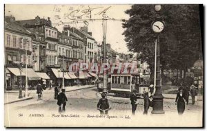 Old Postcard Amiens Tramway Place René Goblet