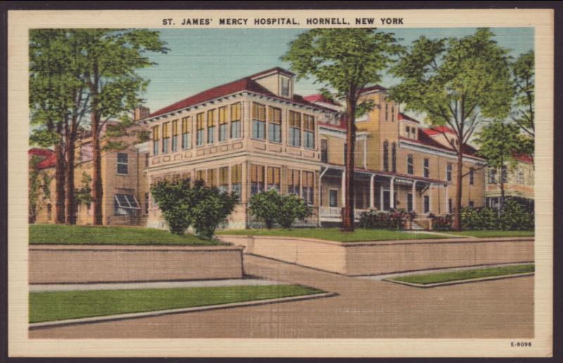 St James Mercy Hospital,Hornell,NY Postcard