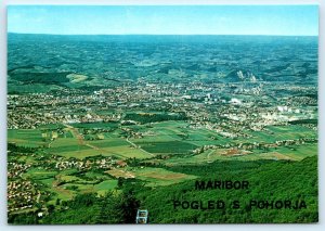 MARIBOR, SLOVENIA ~ View from MOUNTAIN RANGE  4x6 Postcard