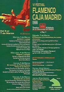 POSTAL PUBLICITARIA 55454: VI FESTIVAL FLAMENCO CAJA MADRID