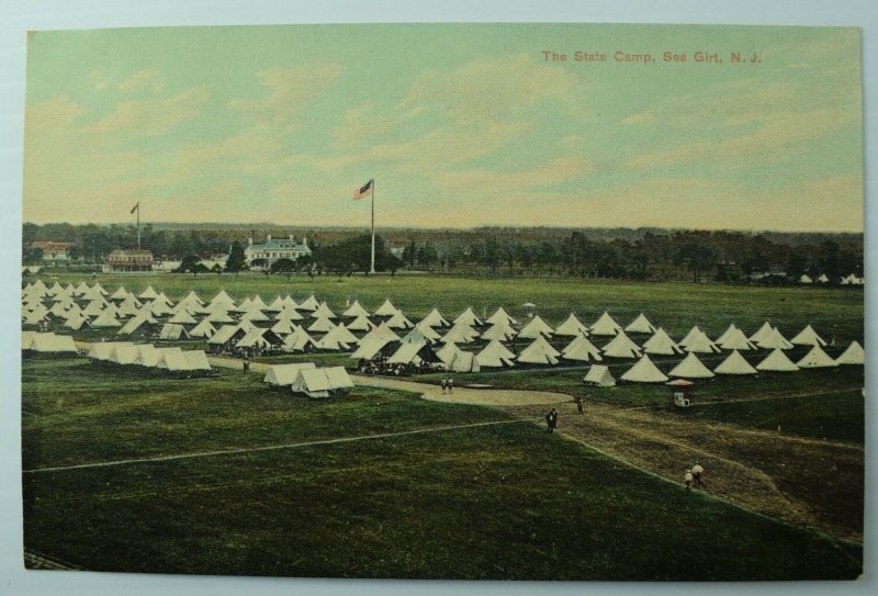 C.1905-10 The State Camp Sea Girt, NJ Vintage Postcard P88