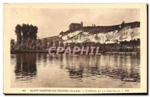 Old Postcard Saint Martin du Tertre Yonne Yonne and the Chapel