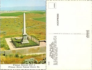 Whitman Memorial Shaft at Whitman Mission National Historic Site