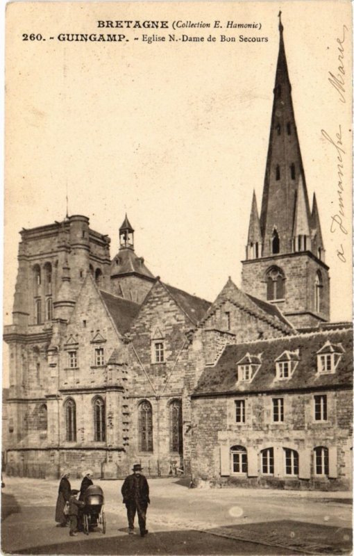 CPA GUINGAMP Eglise Notre-Dame de Bon Secours (1295488)
