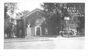 Macon Missouri Court House Real Photo Antique Postcard K61677