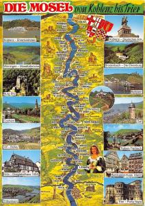 BG12499 die mosel von koblenz bis trier map cartes geographiques  germany