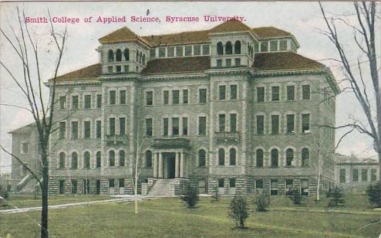 Smith College Of Applied Science Syracuse University Sracuse New York 1915