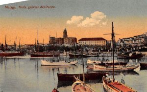 Vista general del Puerto Malaga Spain Unused 