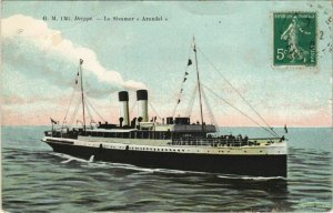 CPA ak the steamer arundel-Dieppe ships (1206960) 