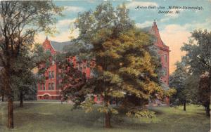 DECATUR ILLINOIS ASTON HALL JAMES MILLIKIN UNIVERSITY POSTCARD c1911