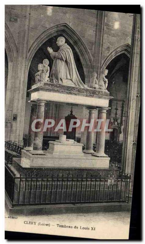 Postcard Old Clery Tomb of Louis XI