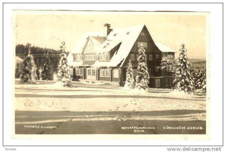 RP; Naturfreundehaus - Konigshohe Jsergeb, Czech Republic, PU-1925