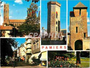 Postcard Modern Pamiers La Cathedrale St Antonin (XIV Century) the Old Tours ...